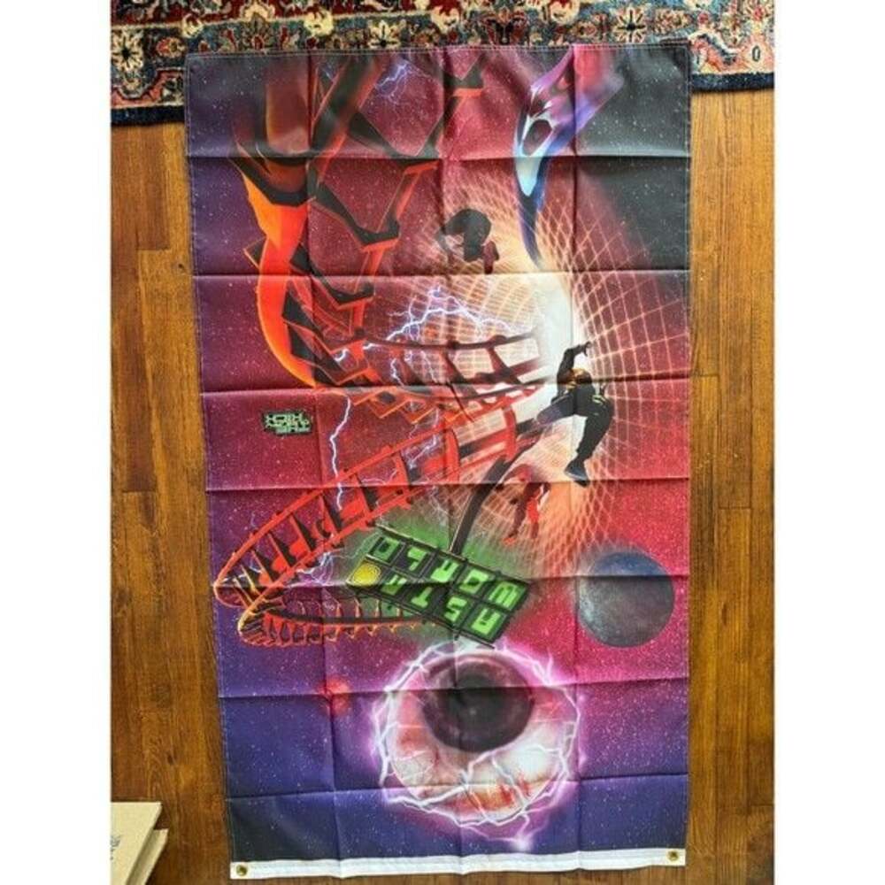 Travis Scott Astroworld Festival Concert Rollercoaster Flag New
